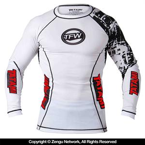 Tatami Long Sleeve Flex Rashguard -  White